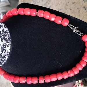 Natural organic coral necklace